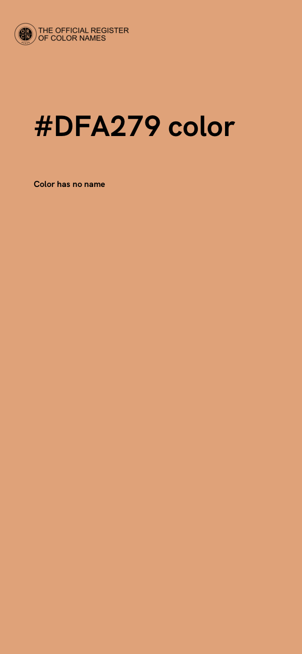 #DFA279 color image