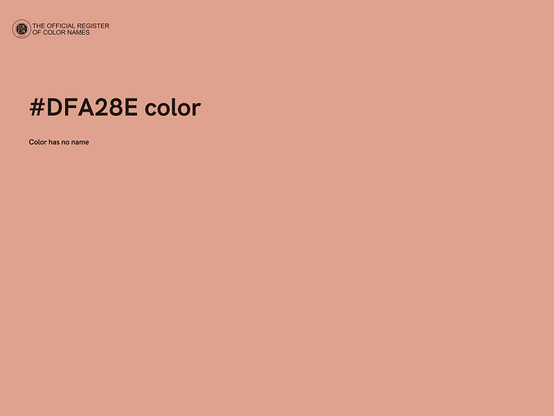 #DFA28E color image