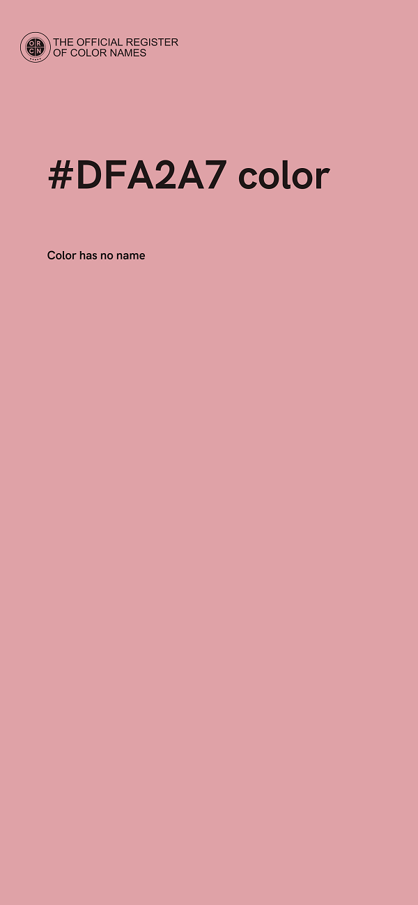 #DFA2A7 color image