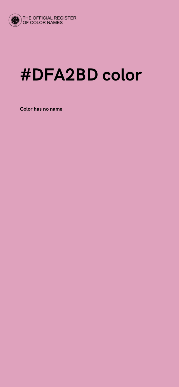 #DFA2BD color image