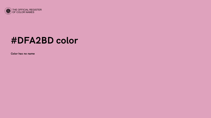 #DFA2BD color image