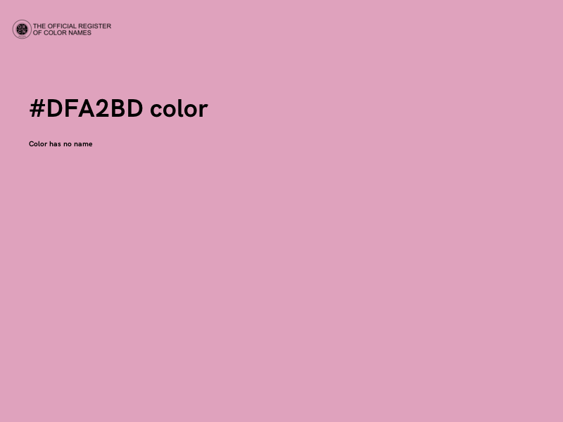 #DFA2BD color image