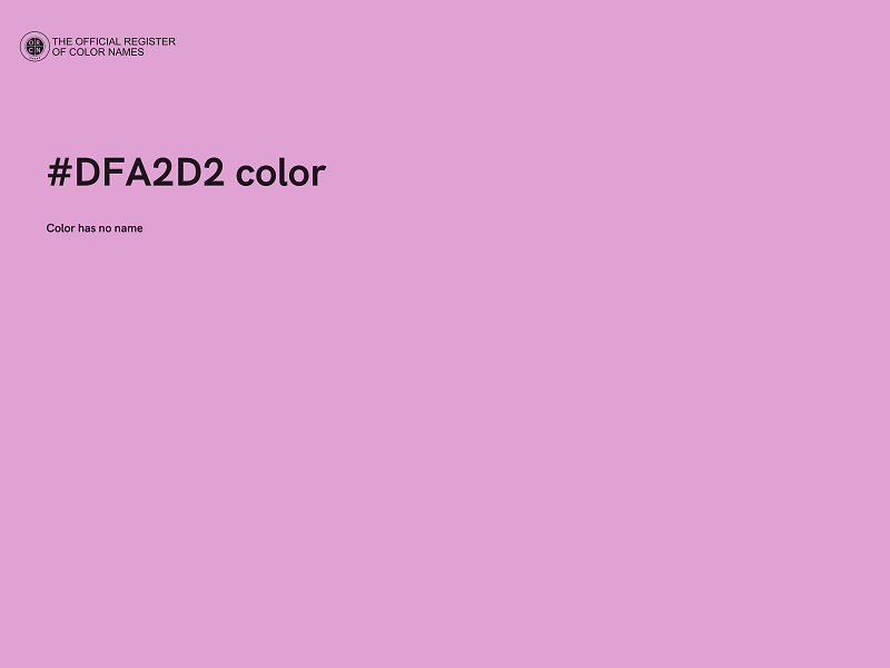 #DFA2D2 color image