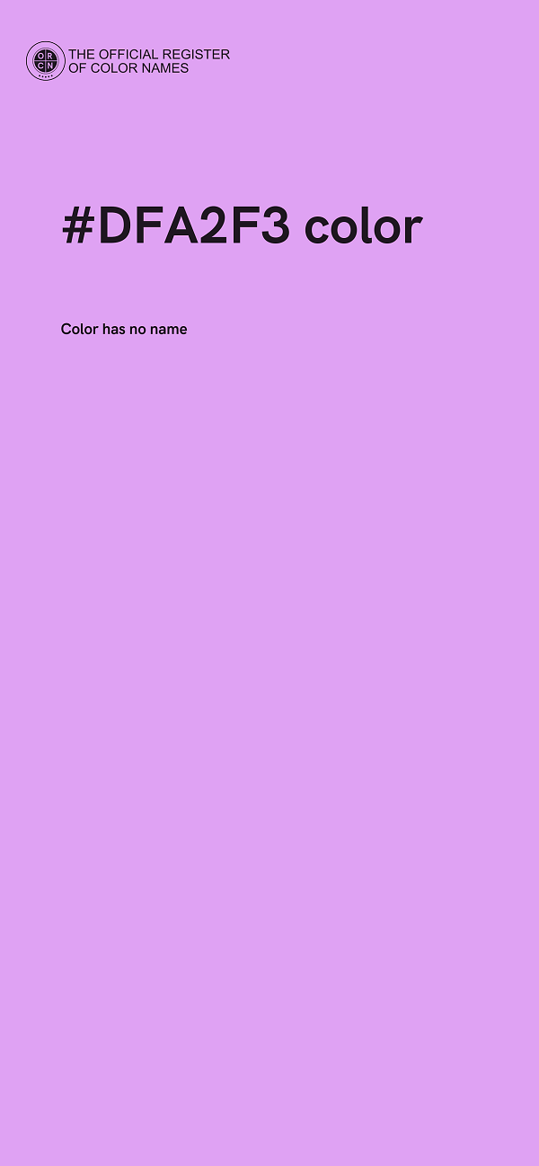 #DFA2F3 color image