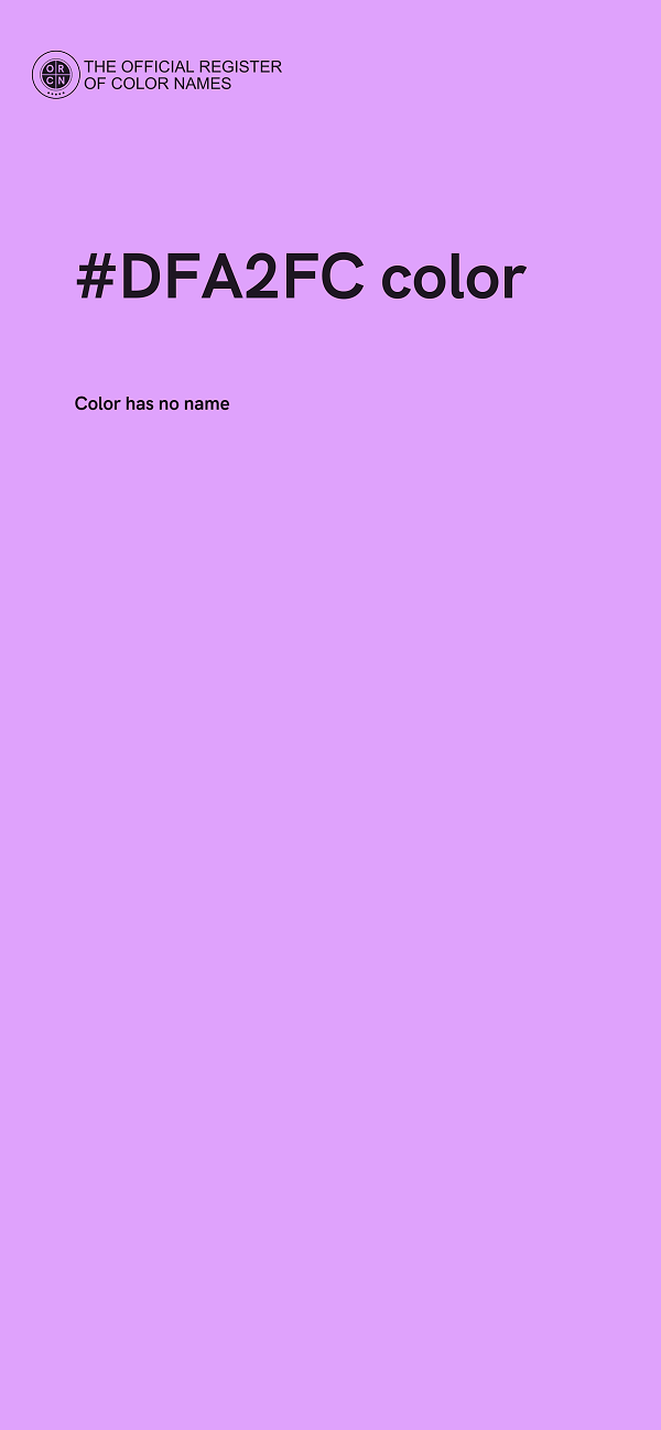 #DFA2FC color image