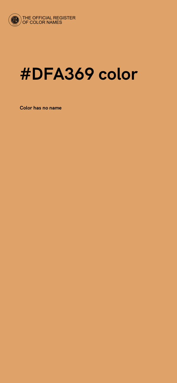 #DFA369 color image