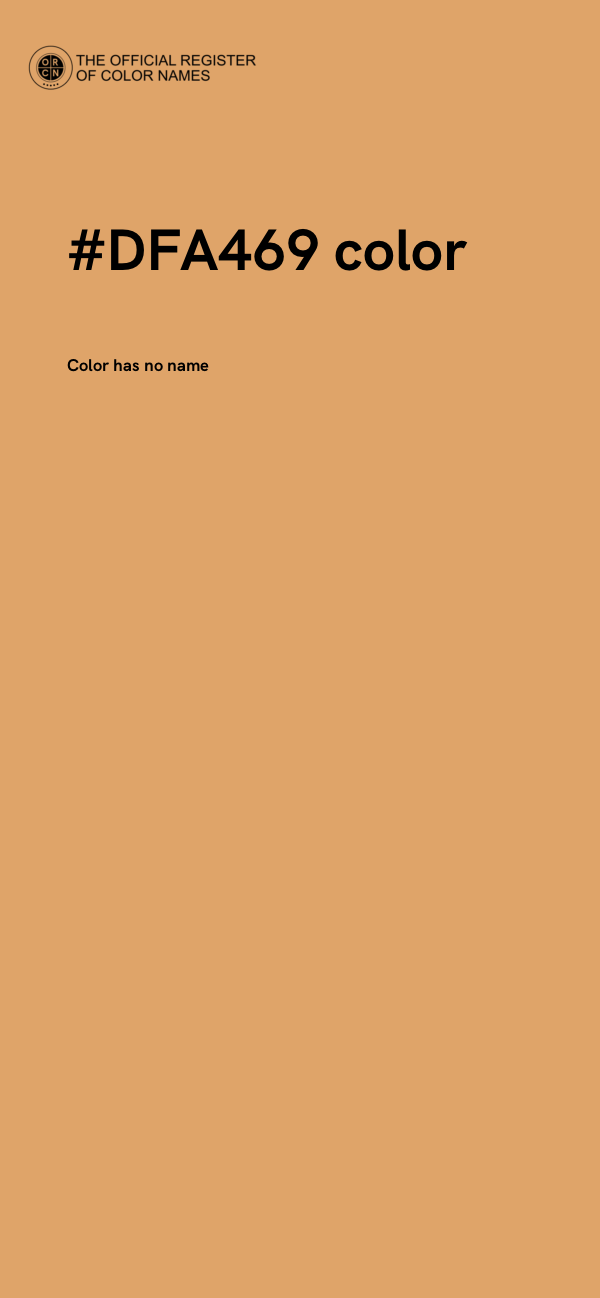 #DFA469 color image