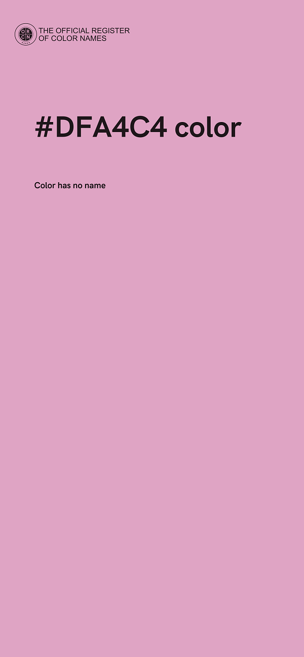 #DFA4C4 color image