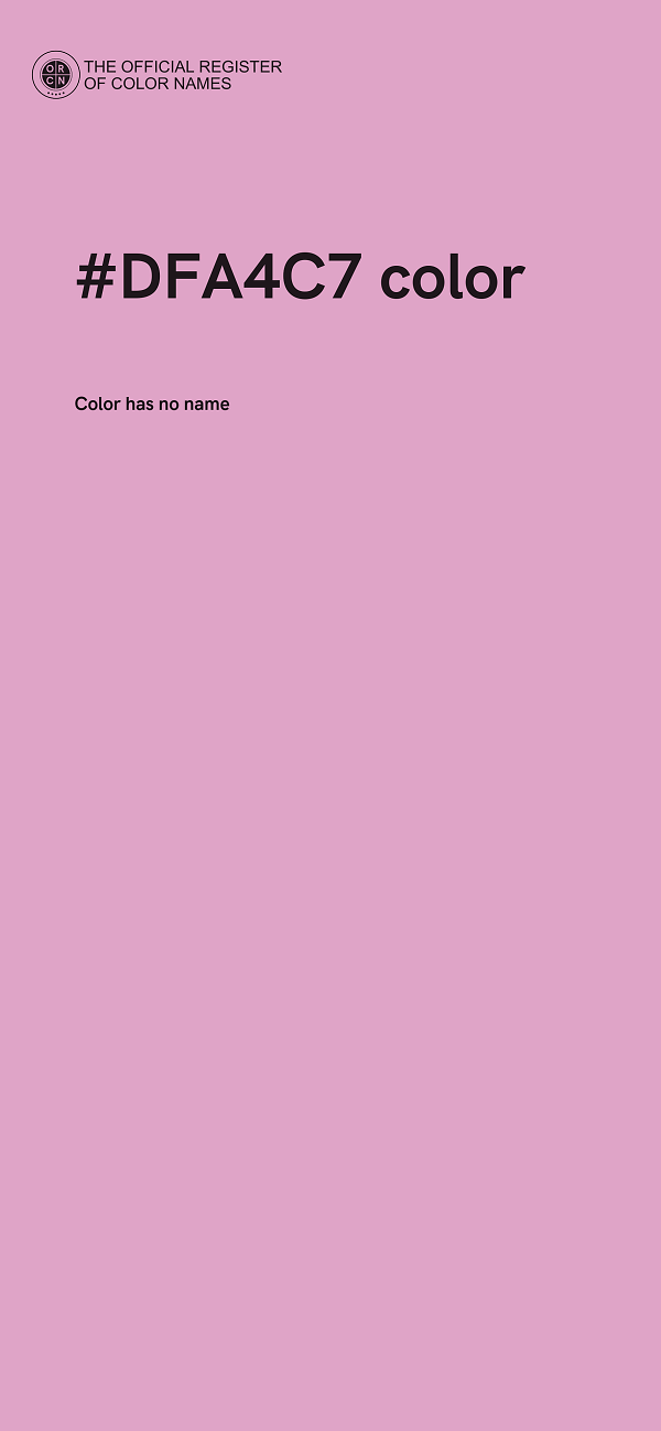 #DFA4C7 color image