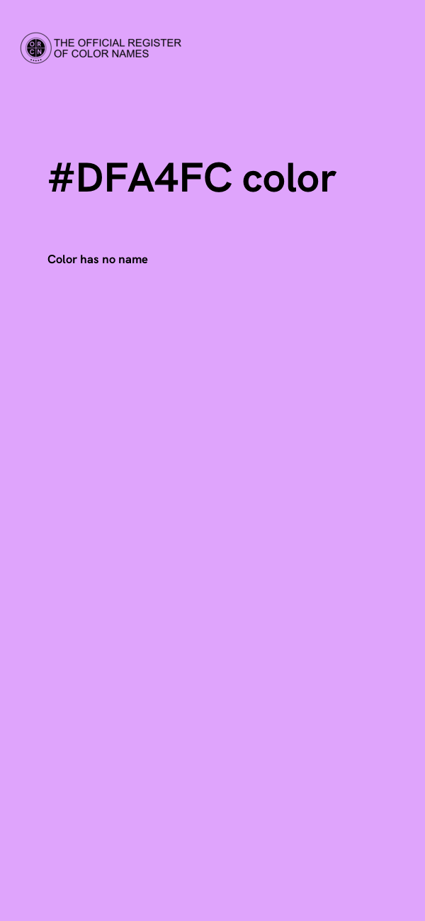 #DFA4FC color image