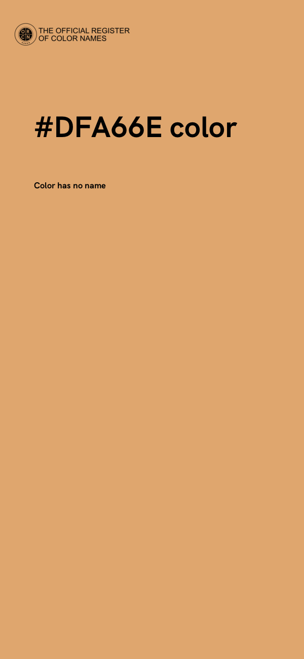 #DFA66E color image