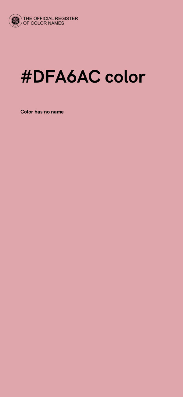 #DFA6AC color image