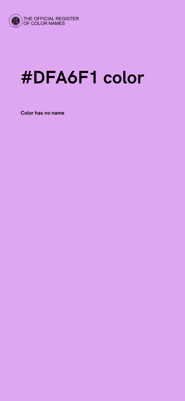 #DFA6F1 color image