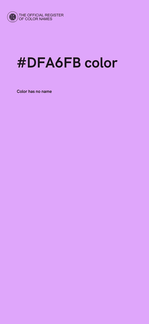 #DFA6FB color image