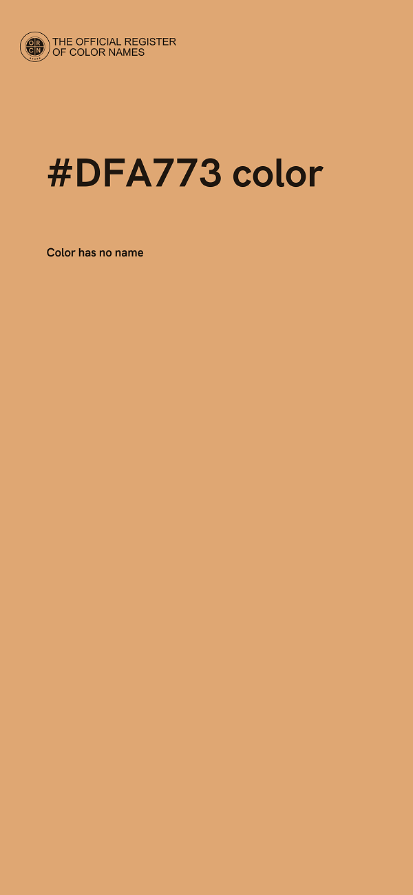 #DFA773 color image