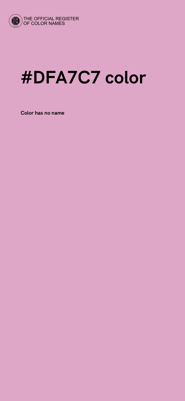 #DFA7C7 color image