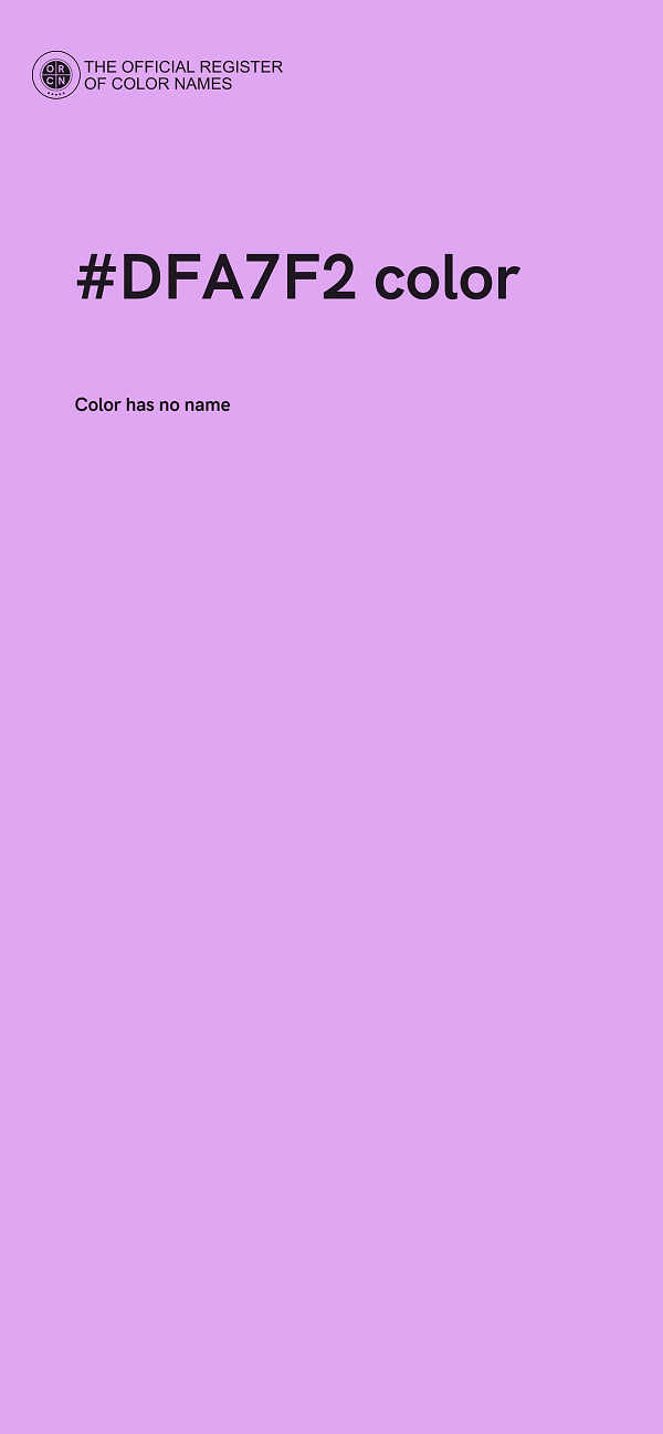 #DFA7F2 color image