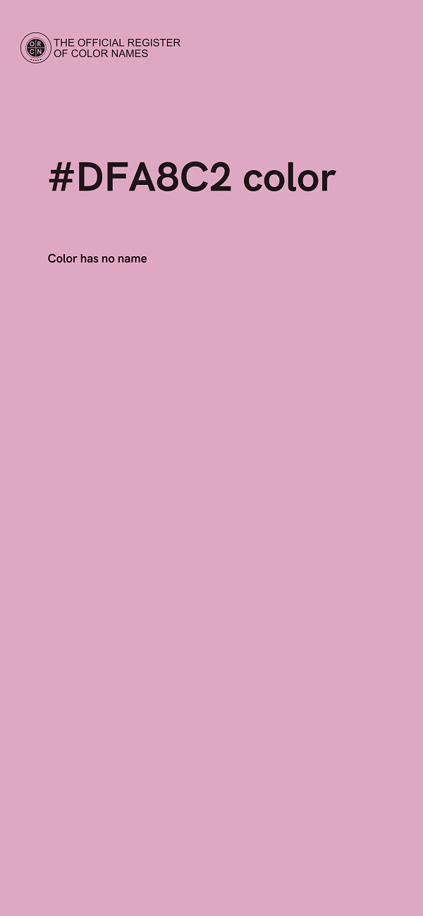 #DFA8C2 color image