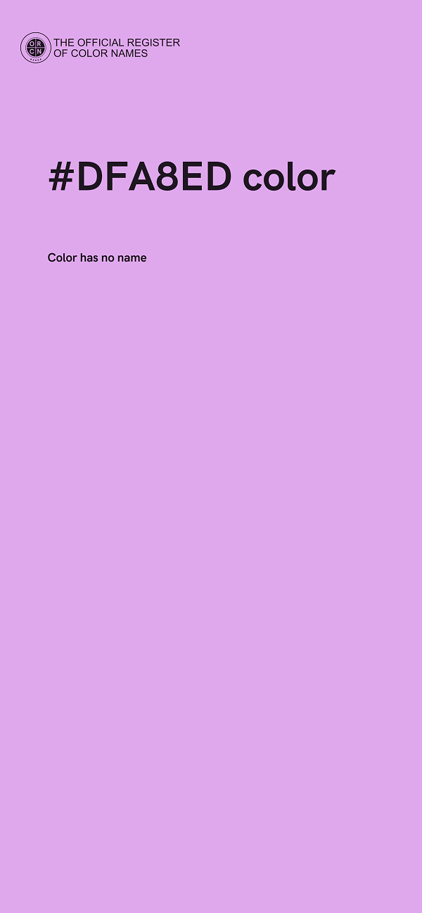 #DFA8ED color image