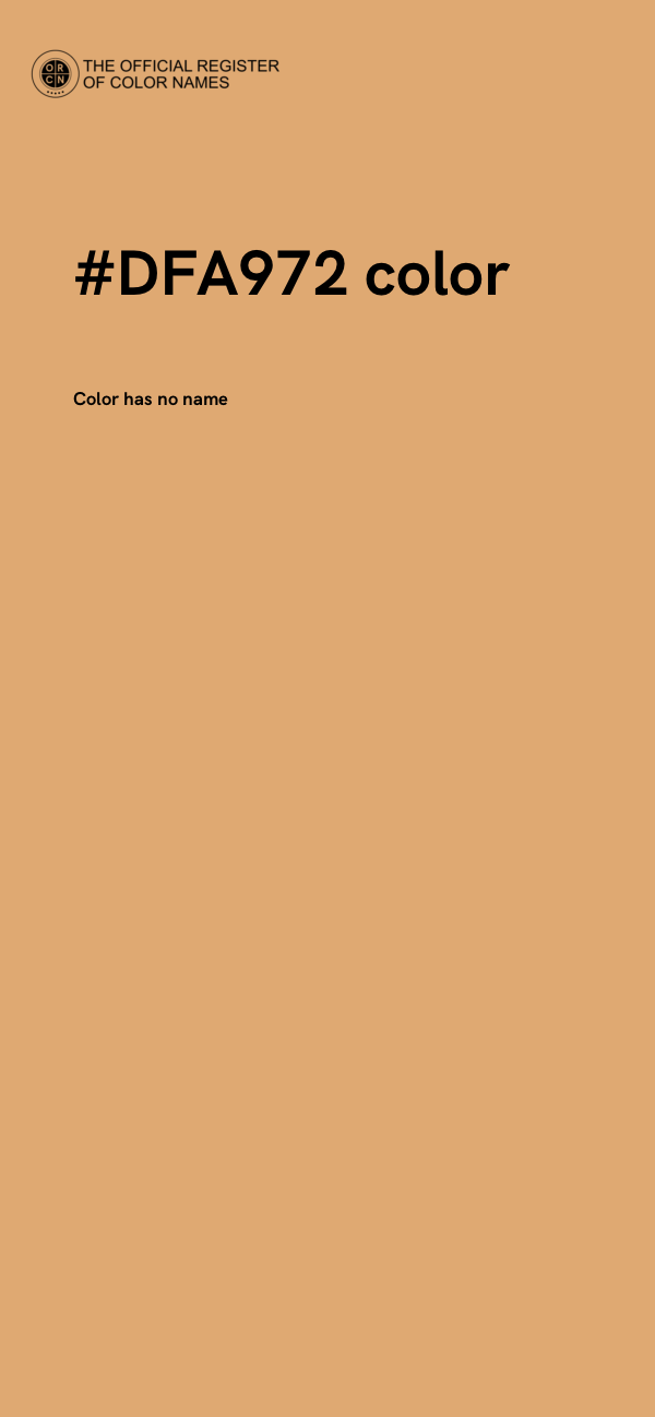 #DFA972 color image
