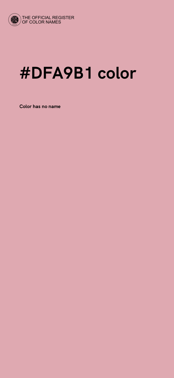 #DFA9B1 color image