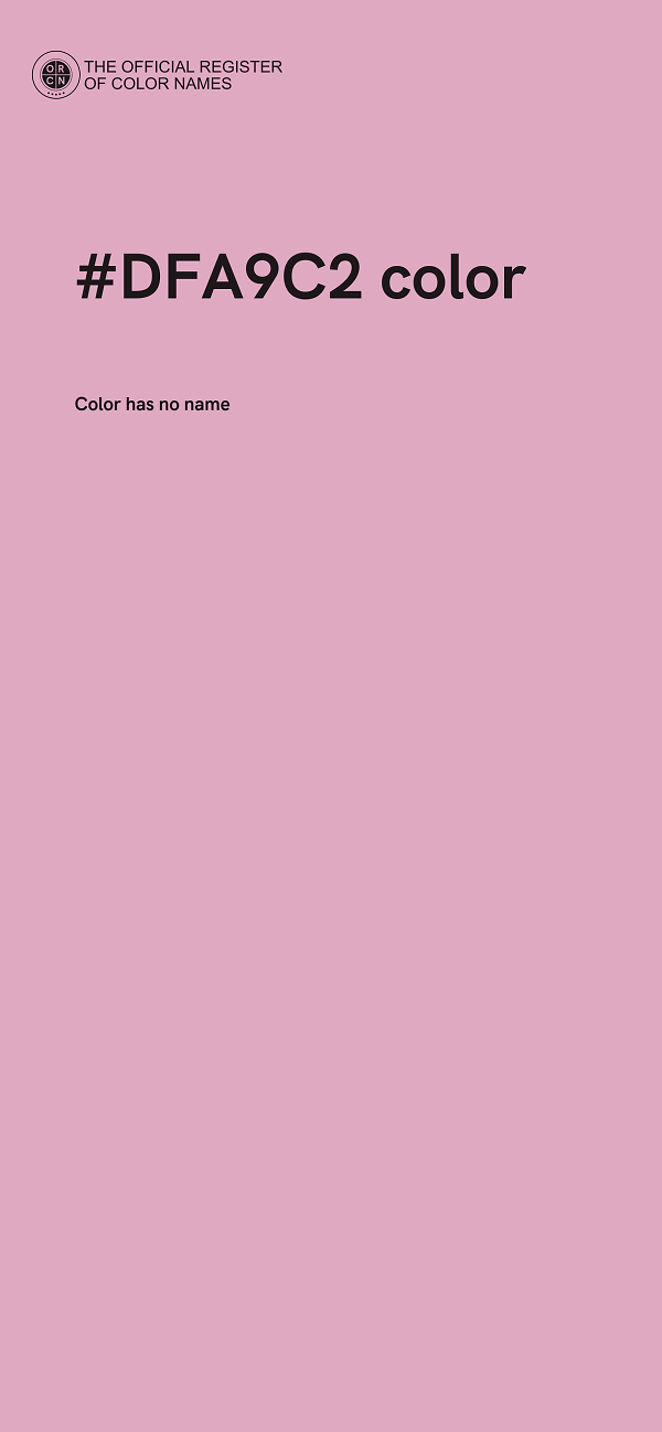 #DFA9C2 color image