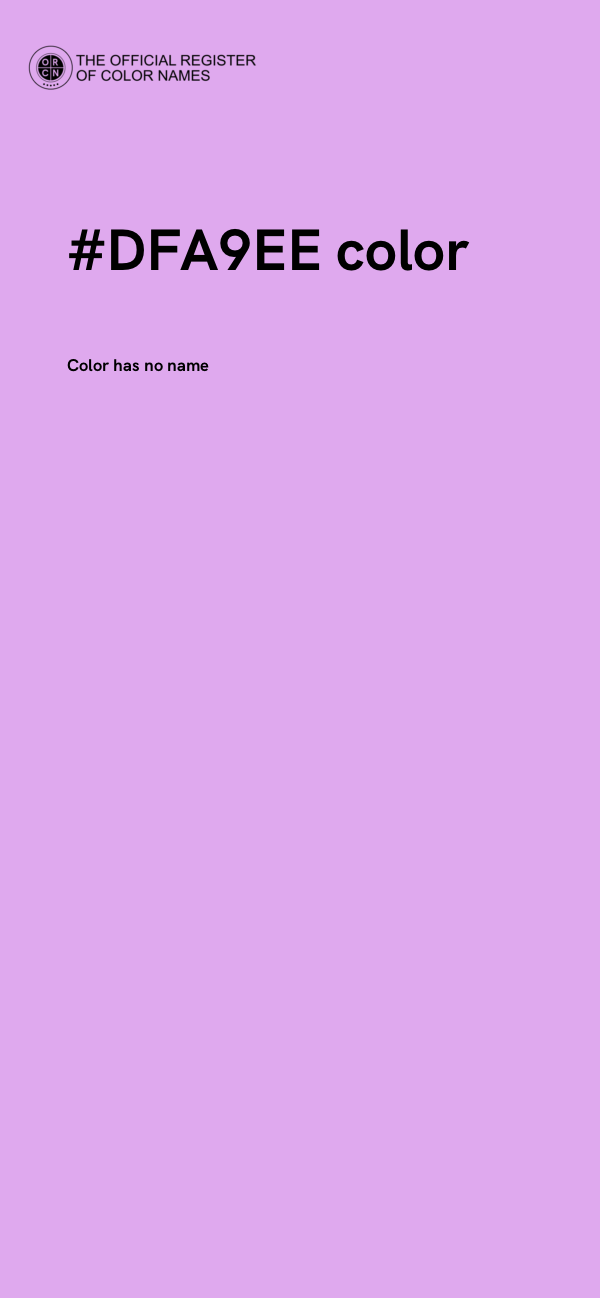 #DFA9EE color image