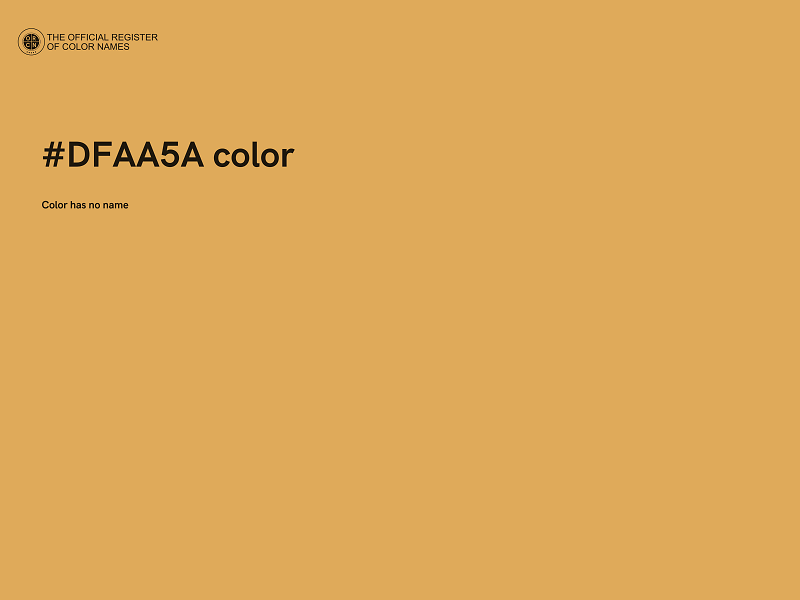 #DFAA5A color image