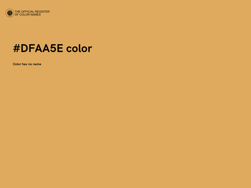 #DFAA5E color image