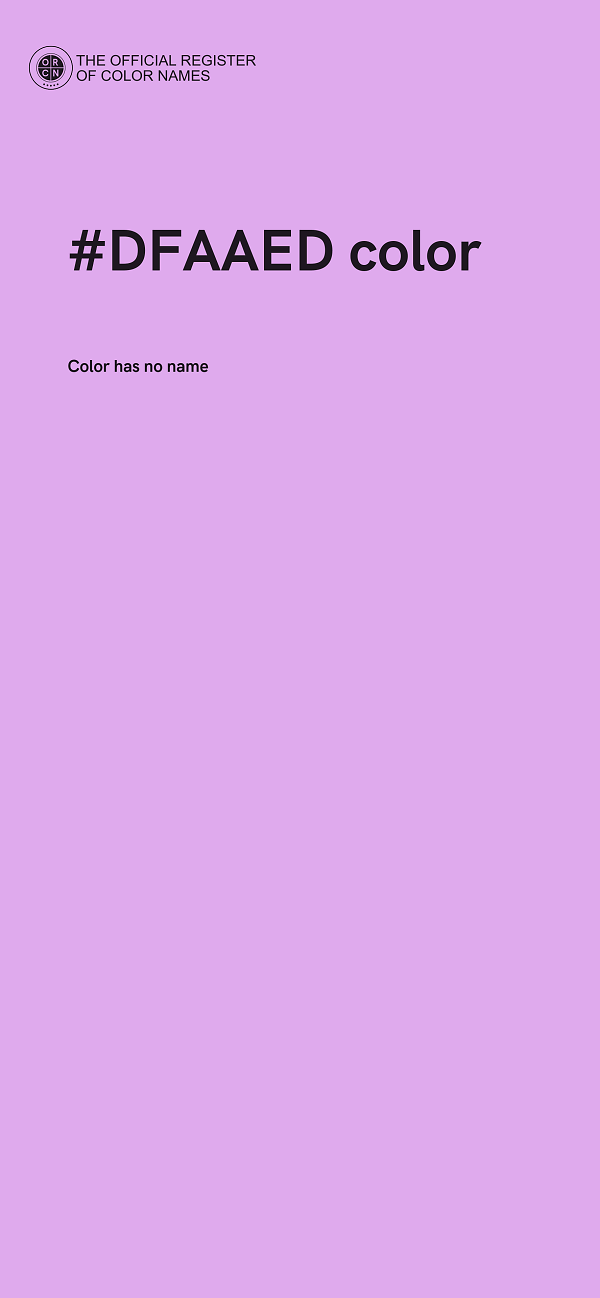 #DFAAED color image
