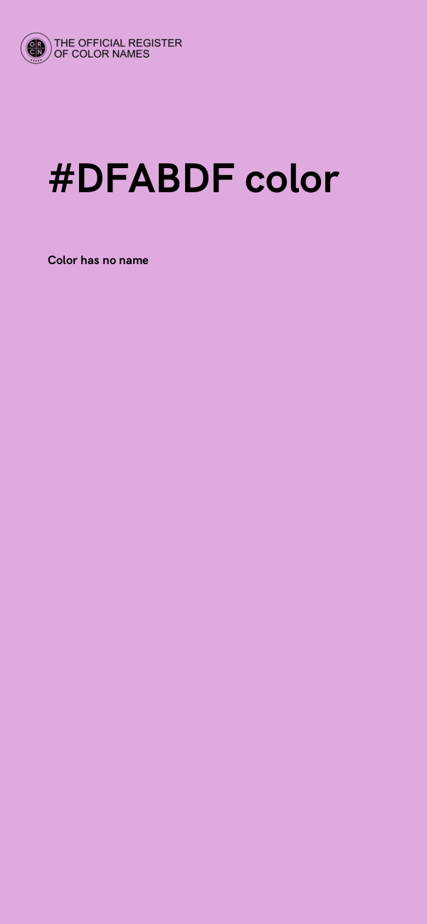 #DFABDF color image