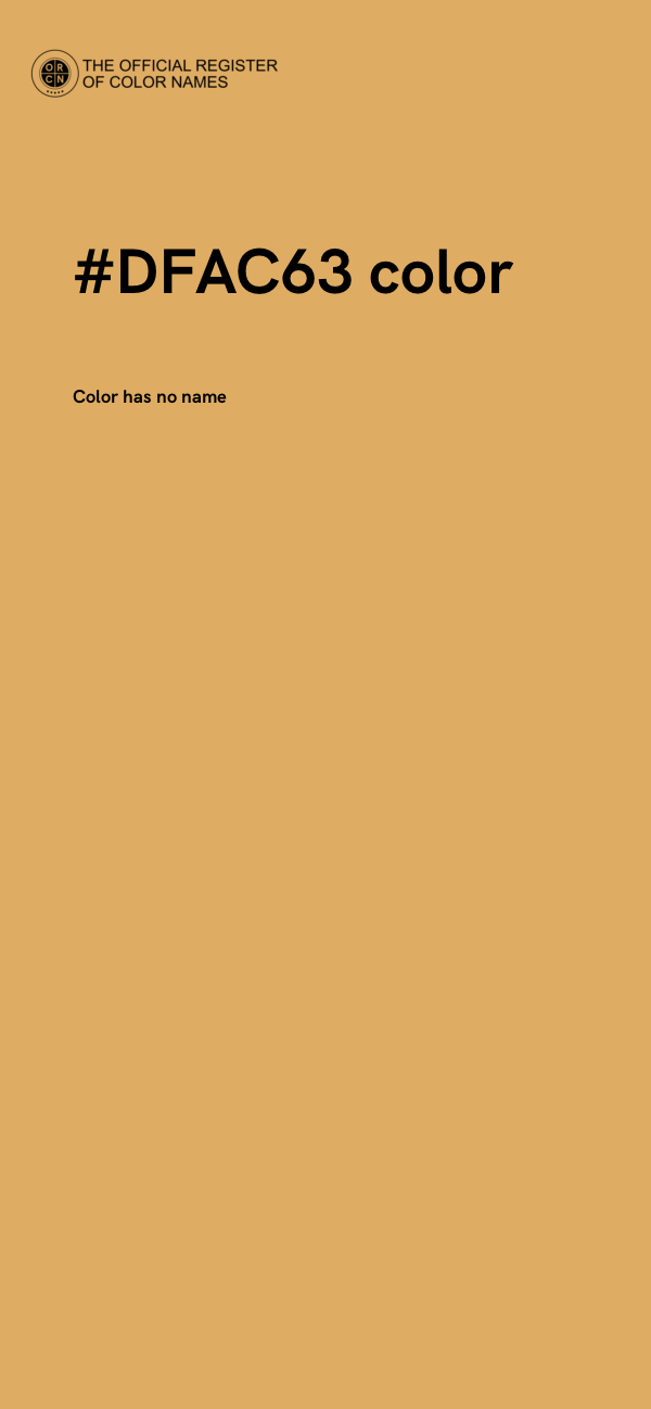 #DFAC63 color image