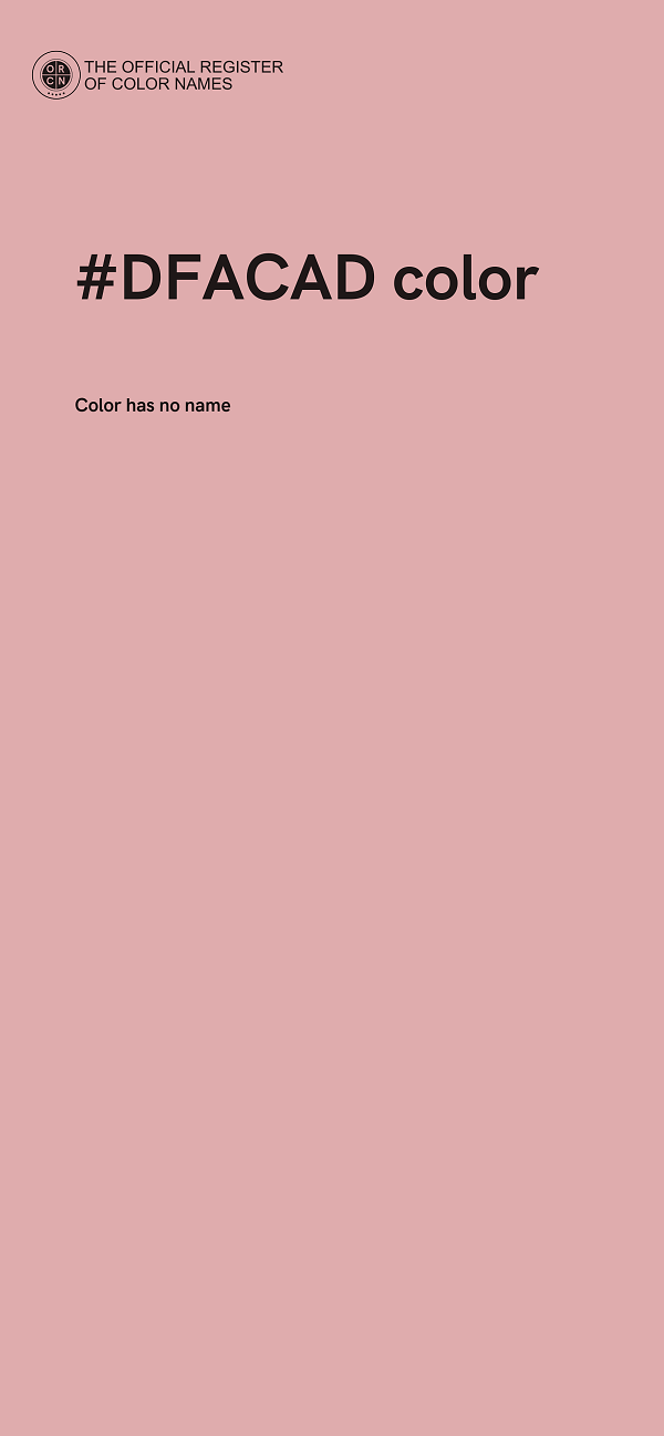 #DFACAD color image