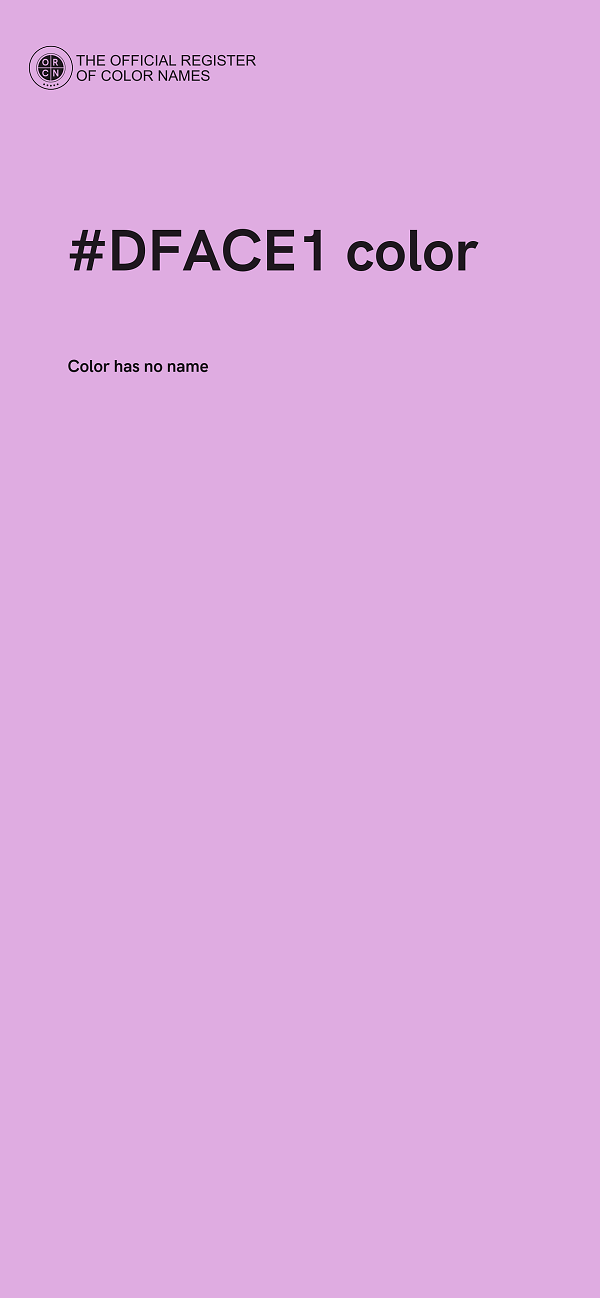 #DFACE1 color image