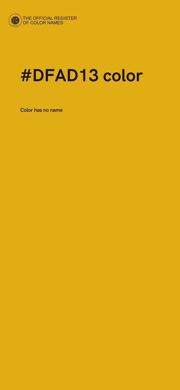 #DFAD13 color image