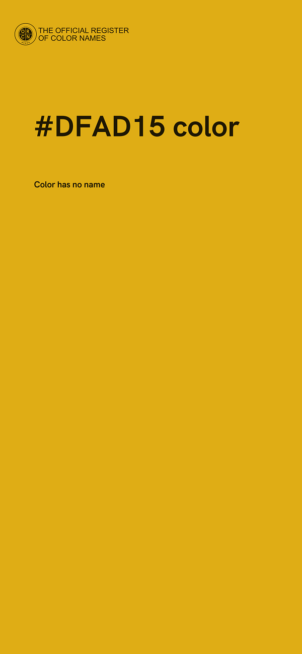#DFAD15 color image