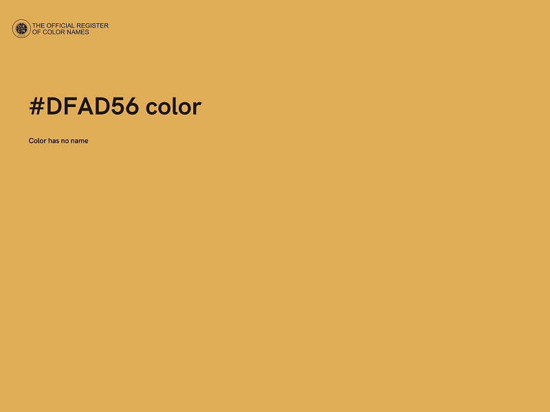 #DFAD56 color image