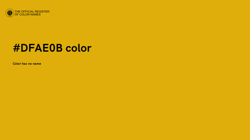 #DFAE0B color image