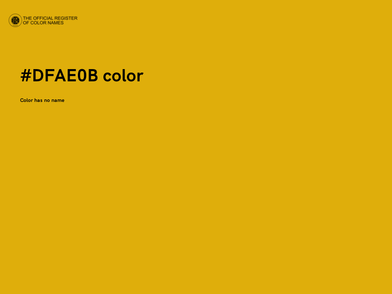 #DFAE0B color image