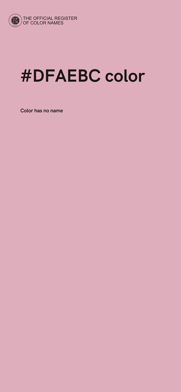 #DFAEBC color image