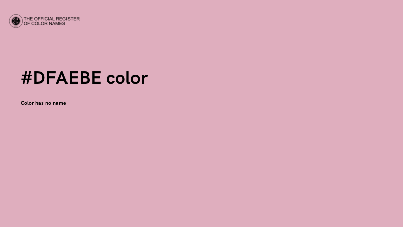 #DFAEBE color image