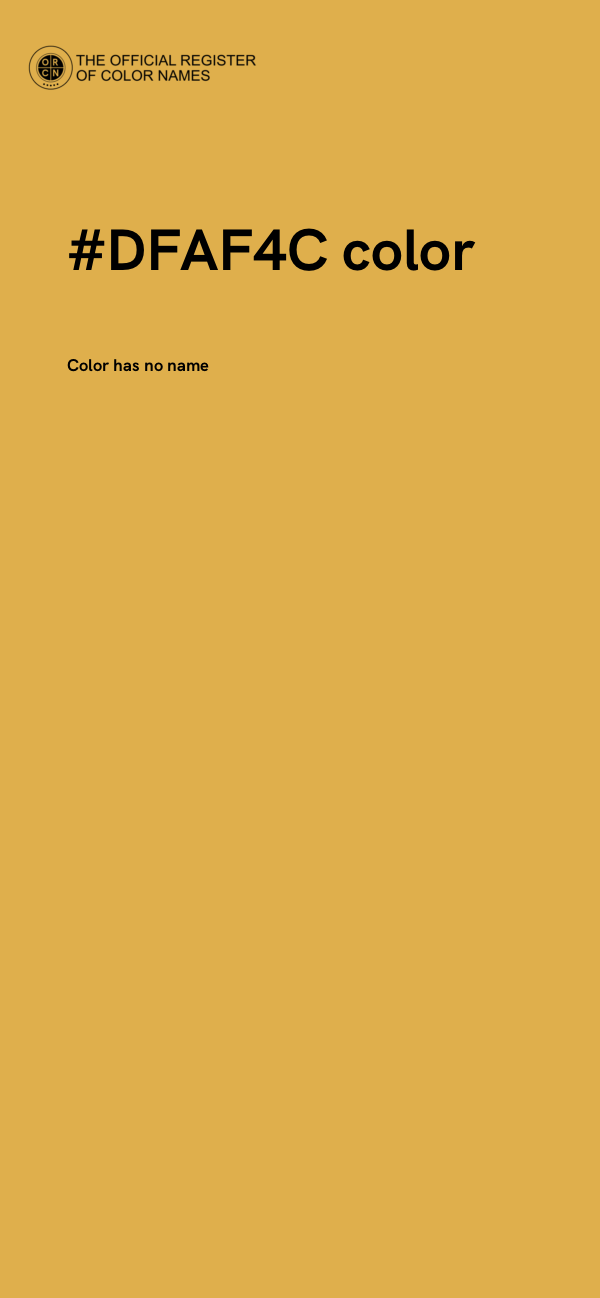 #DFAF4C color image