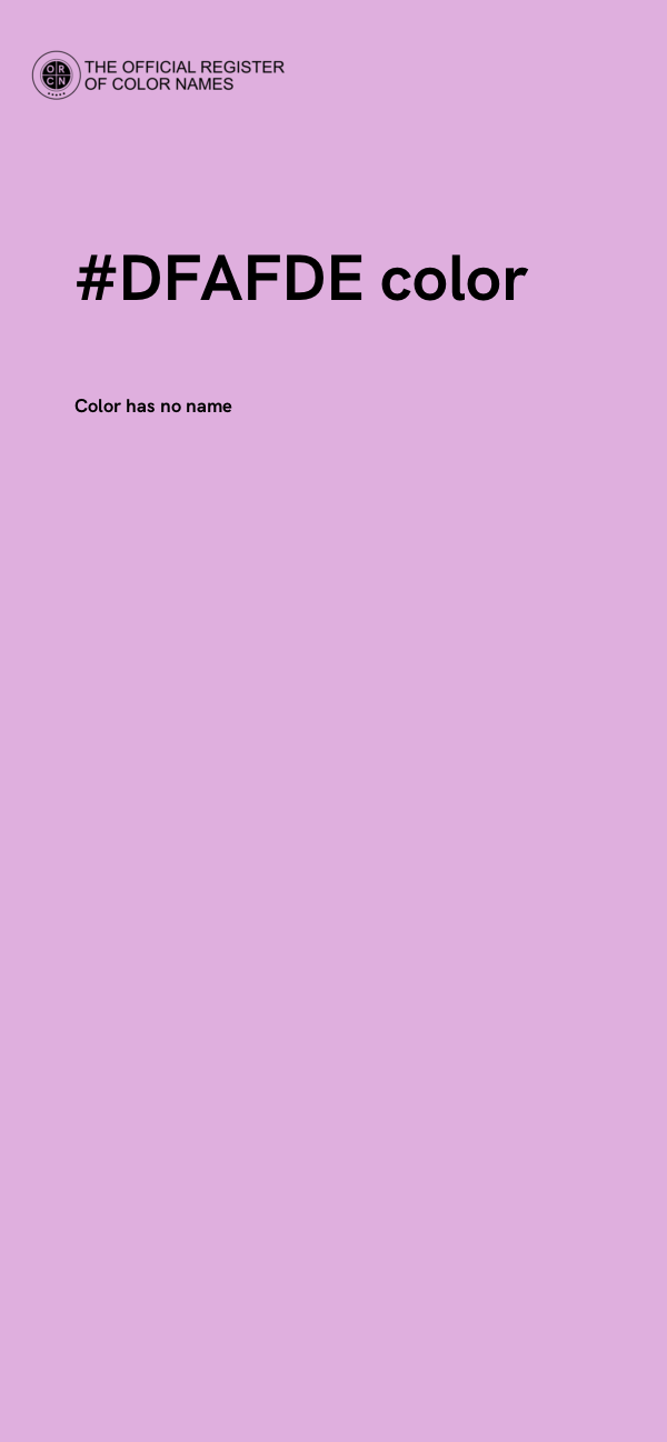 #DFAFDE color image