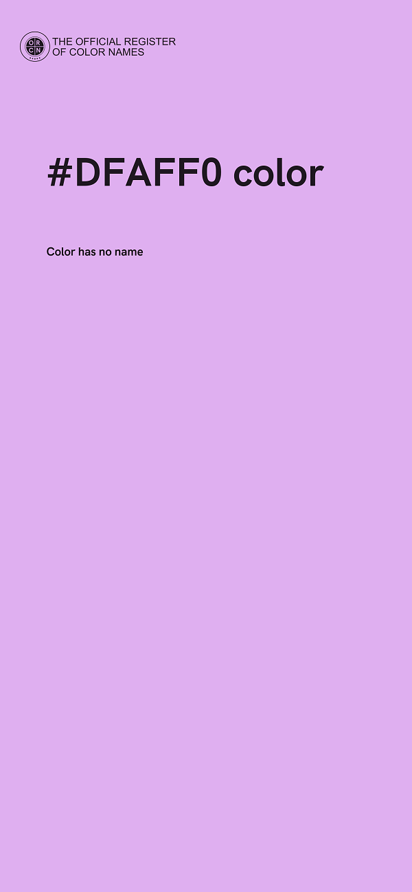 #DFAFF0 color image