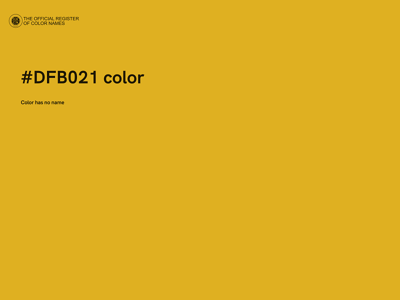 #DFB021 color image