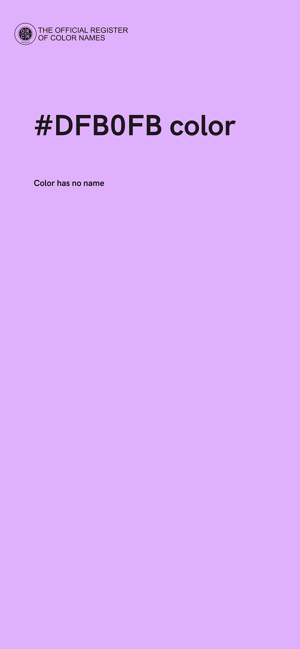 #DFB0FB color image