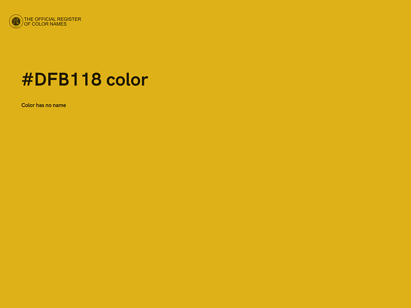 #DFB118 color image