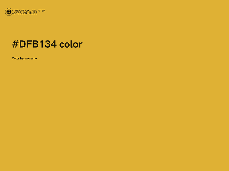 #DFB134 color image