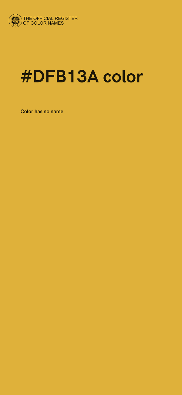 #DFB13A color image
