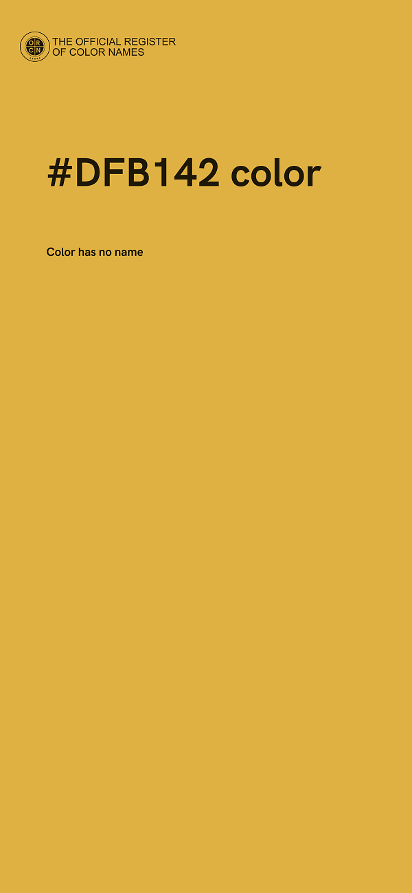 #DFB142 color image